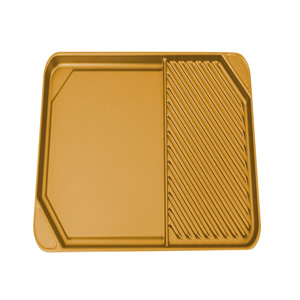 All American Yellow Side by Side Griddle-Grill
