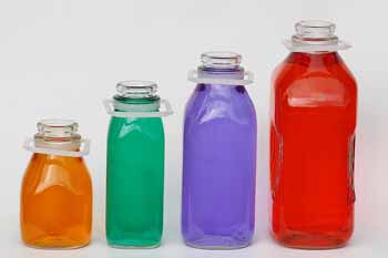 10 New Reusable 48mm Libbey StanPac Replacement Glass Milk Bottle Caps Blue 