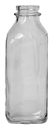 Round Quart Milk bottle