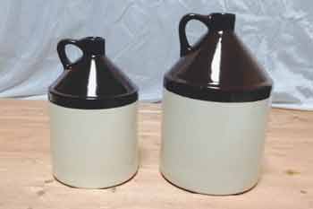 Stoneware Whiskey Growler Jugs