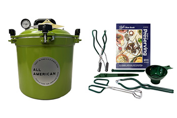 All American Green Pressure Canner Canning Kit