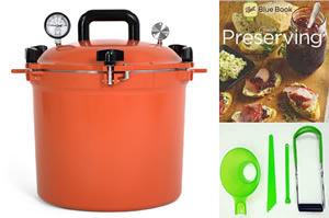 All American Orange Pressure Canner Canning Kit