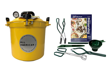 All American Yellow Pressure Canner Canning Kit