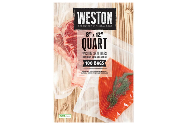 Weston 100 Count 3Mil Quart Vacuum Seal Bags