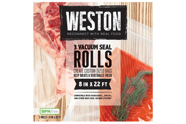 Weston 3Mil 8 Inch X 22 Foot Vacuum Seal Bag Roll