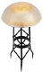 Achla Crackle Glass Toad Stools