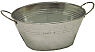 Galvanized Oval Bowl
