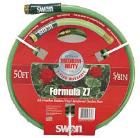 Swan 5/8 Inch Formula Z7 All Weather Reinforced Garden Hose