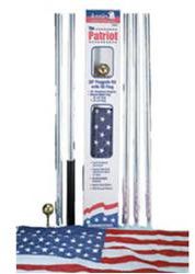 Heath Outdoor 25020 Aluminum Pole and Flag Set