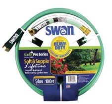 Swan 5/8 Inch Soft and Supple Reinforced Garden Hose