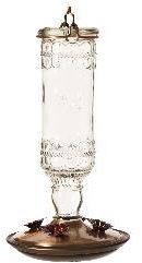 Woodstream 8107-2 Glass Bottle Hummingbird Feeder Large