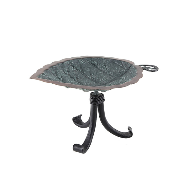 Achla BB-04-TR Aspen Leaf Birdbath With Tripod Stand