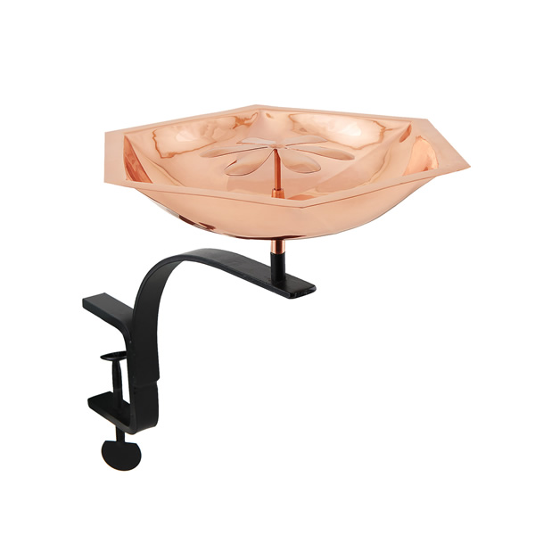 Achla BB-07-RM Bee Fountain and Birdbath With Rail Mount Bracket