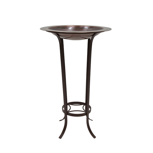 Achla BB-12-S19 18 Inch Classic Copper Birdbath With Tulip Stand