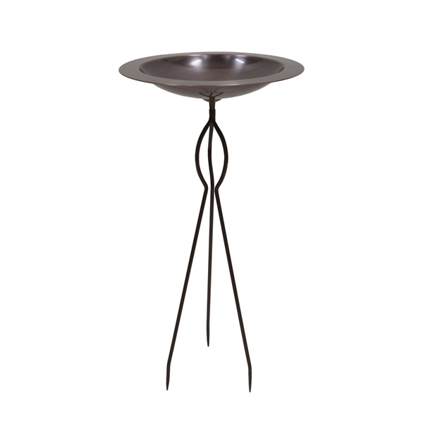 Achla BB-12T-TS 18 Inch Classic Copper Birdbath With Tripod Stake