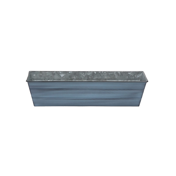 Achla C-08NB Small Nantucket Blue Galvanized Steel Flower Box Planter