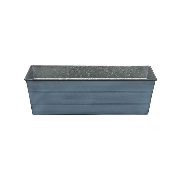 Achla C-20NB Medium Nantucket Blue Galvanized Steel Flower Box Planter