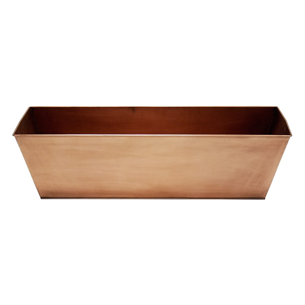 Achla C-82C Large Plain Copper Flower Box