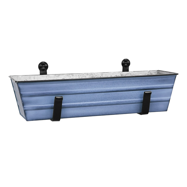 Achla C08NB-WM Small Blue Flower Box With Wall Brackets