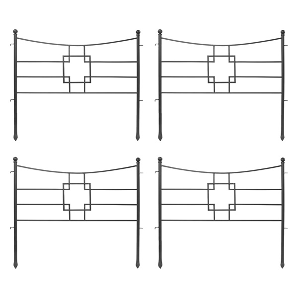 Achla DFS-25-4 Square-on-Squares Fence Section