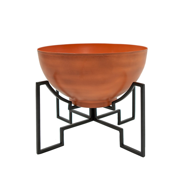 Achla FBC-52-60BS Jane I Planter With Burnt Sienna Bowl