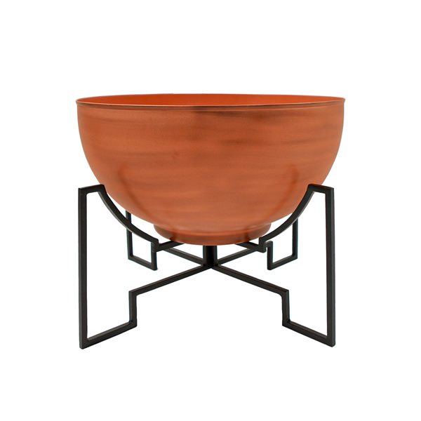 Achla FBC-53-61BS Jane II Planter With Burnt Sienna Bowl