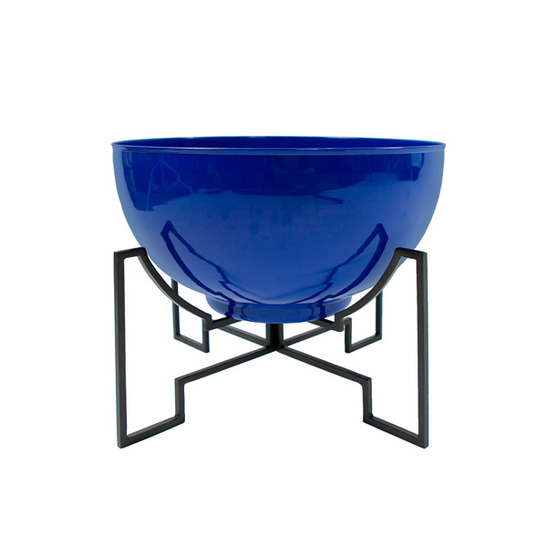 Achla FBC-53-61FB Jane II Planter With French Blue Bowl