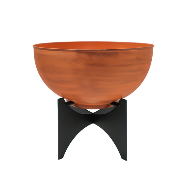 Achla FBC-57-61BS Norma II Planter With Burnt Sienna Bowl