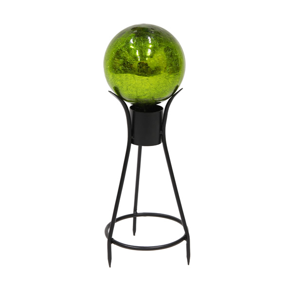 Achla G6-FG-14S Fern Green Crackle Glass Gazing Globe With Stand