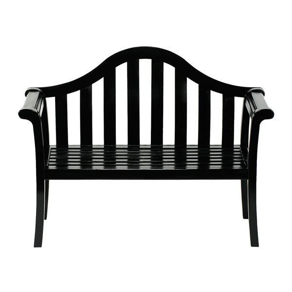 Achla OFB-12B-P Black Camelback Bench