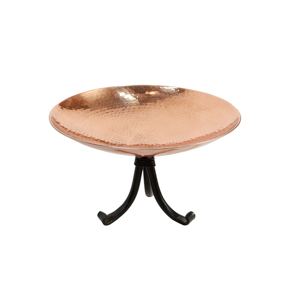 Achla PCB-01-TR Polished Copper Birdbath With Tripod Stand