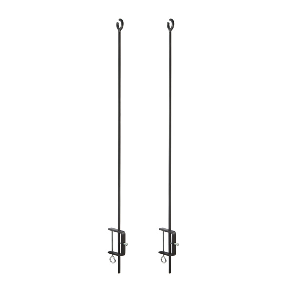 Achla TSW-04-2 O-Hook Railing Pole for String Lights