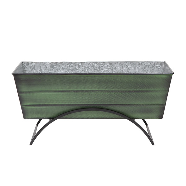 Achla VFB-05-S Medium Green Flower Planter Box With Odette Stand