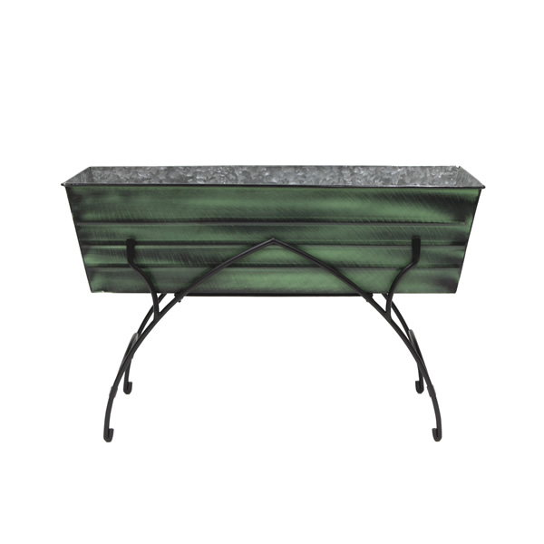 Achla VFB-06-S2 36 Inch Green Flower Box With Bella Stand