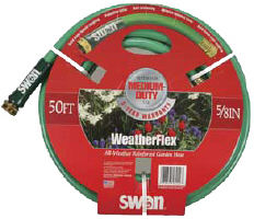 Swan 5/8 Inch Weatherflex All-Weather Reinforced Garden Hose