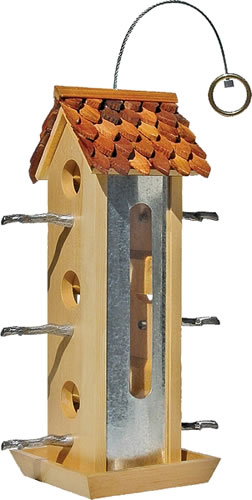 Perky-Pet 50171 Tin Jay Wood Bird Feeder