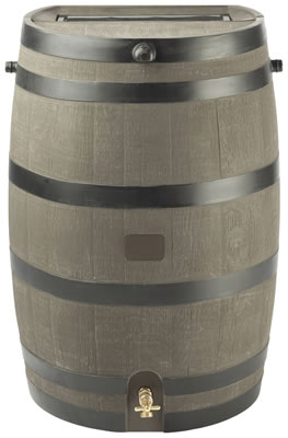 RTS Woodgrain Rain Barrel