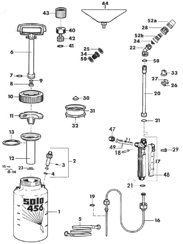Solo Pump Parts by Diagram Number