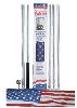 Heath Outdoor 25020 Aluminum Pole and Flag Set