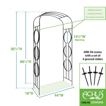 Achla ARB-58 Samsara Arbor