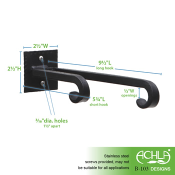 Achla B-103-2 Lodge Double Bracket