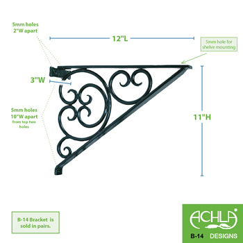 Achla B-14 All Cees Mantel Bracket