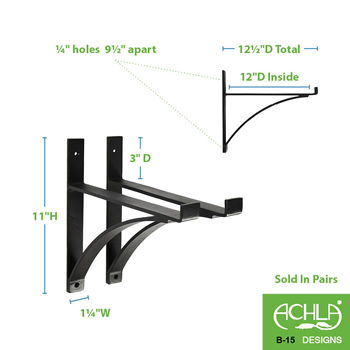 Achla B-15 Rookwood Brackets Pair