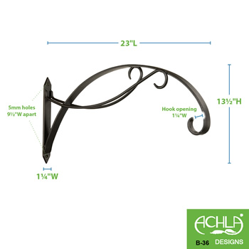 Achla B-36 Scroll Bracket