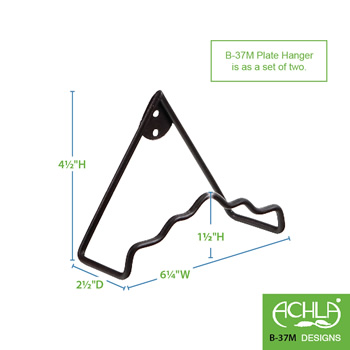 Achla B-37M-2 Medium Plate Wall Hanger