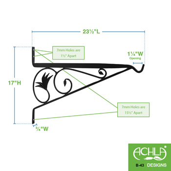 Achla B-43 24 Inch Morris Bracket