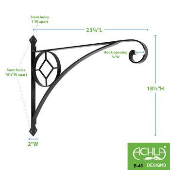 Achla B-45 Large Corona Bracket