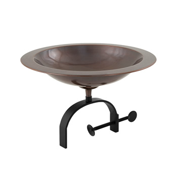 Achla BB-05-OR Classic II Birdbath With Over Rail Bracket