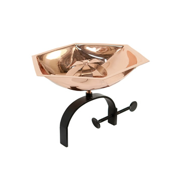 Achla BB-07-OR Bee Fountain and Birdbath With Over Rail Bracket