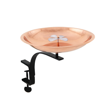 Achla BB-08-RM Dogwood Birdbath With Rail Mount Bracket